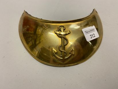 Officer's collar of the navy crews, gilded...