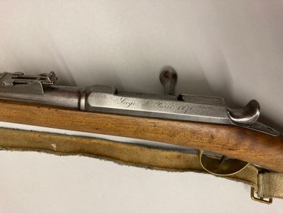 null Chassepot rifle model 1866 of the national defense, breech box marked: "Devisme"...