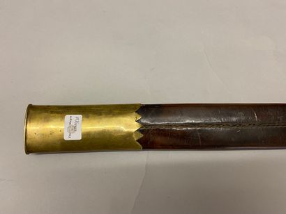 null Naval and colonial artillery officer's sword, chased and gilt brass guard, fur...