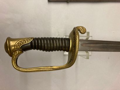  Infantry officer's or non-commissioned officer's saber model 1855, chased and gilded...