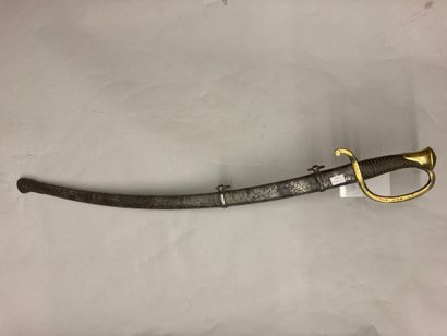 null Mounted gunner sword, blade signed "... Rale de Châtellereault, Novembre 1833",...