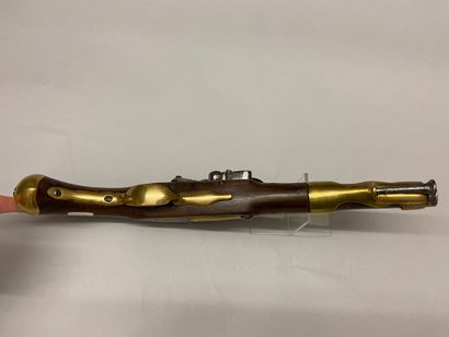 null Pistolet de cavalerie à silex modèle 1775, canon poinçonné et daté : "75" ;...