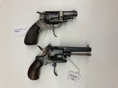 Two small revolvers with central percussion...