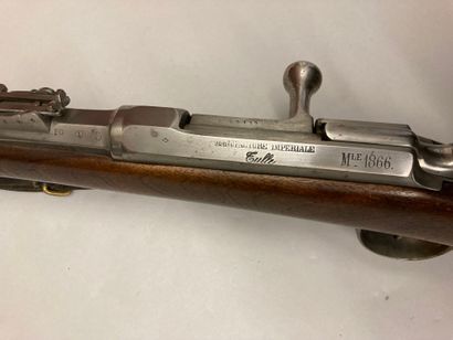 null Rifle model 1866 called Chassepot, barrel stamped and dated "T 1869", breechblock...