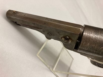 null A Pocket Navy type revolver, model 1862, made in Liège, marked on the top of...