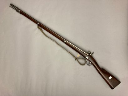 null Percussion rifle model 1842 T, 102,8 cm barrel, well stamped and dated : "1845",...