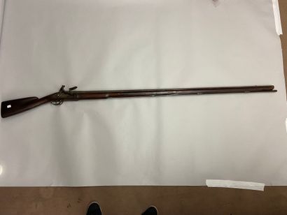 Very strong and curious flintlock rifle called...