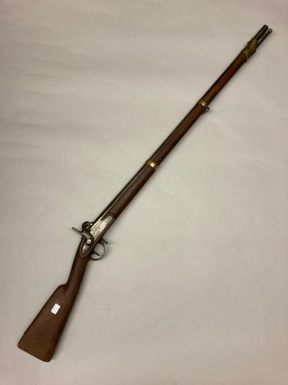 null Percussion rifle model 1822 T bis, barrel stamped and dated: "1839", length...