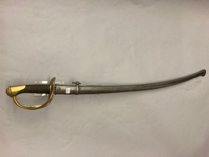  Light cavalry saber model 1822, troop, blade punched and signed "Mre d'Armes de...