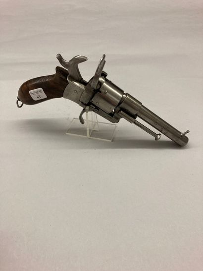 null Pinfire revolver by Dumonthier, caliber 9mm, signed on the barrel "DUMONTHIER...