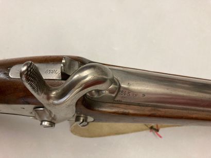 null Percussion rifle model 1842 T, 102,8 cm barrel, well stamped and dated : "1845",...