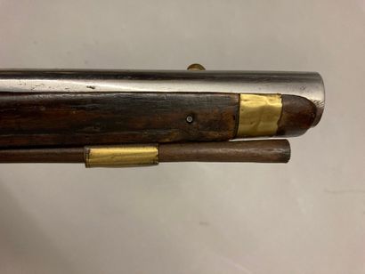 null Flintlock cavalry pistol model 1733, very polished barrel; lock bearing the...