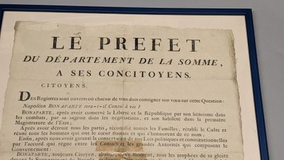 null Large Poster: "The prefect of the department of the Somme to his fellow-citizens....