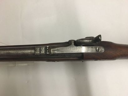 null Fusil d'infanterie américain, canon poiçonné et daté 1863, platine gravée :...