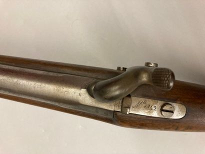 null Fusil à percussion de marine modèle 1842, canon bien poinçonné et daté: "1846";...