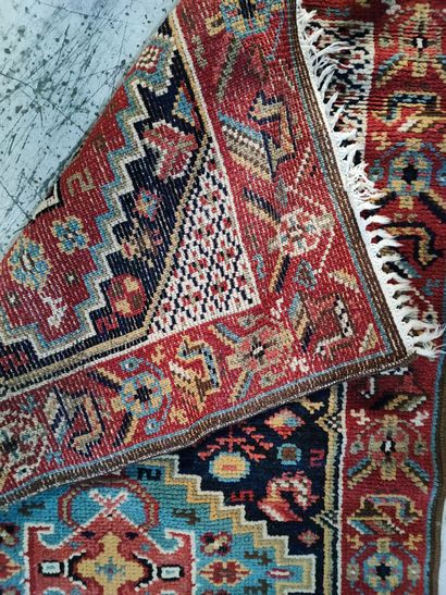 null Small carpet, three medallions with geometric decoration (ref 80) size : 130...
