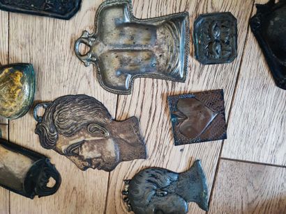 null Lot of various ex voto. Metal, copper, pewter and various.
