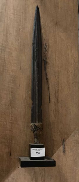 null Blade of excavation. Height: 44 cm.