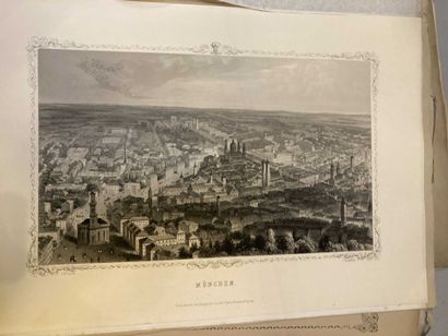 null Six porte folio incluant des vues panoramiques de villes européennes