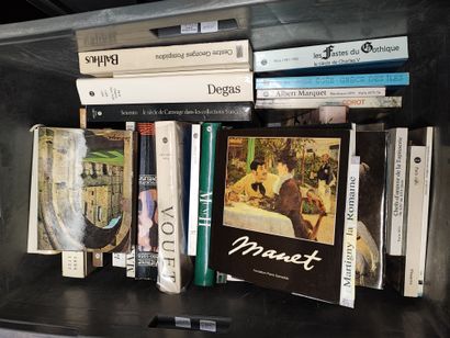 null 3 caisses de livres d'art, Degas, Balthus, Vouet et divers.