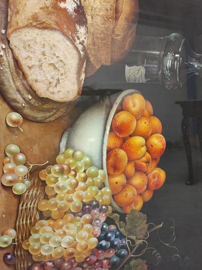 null José Escofet (born 1930) Still life with fruit Gouache on paper Dated 1989 on...