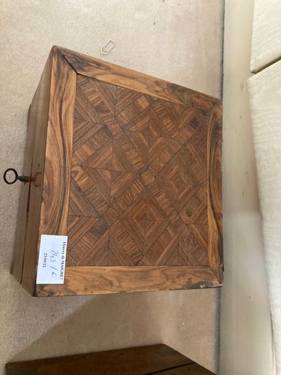 null Lot of boxes and inlaid wooden boxes with various decorations including writing...