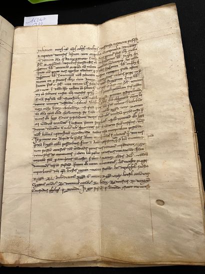 null PROVENCE Manuscrit, 1241 ; cahier petit in-4 de 6 bifeuillets en vélin (dont...