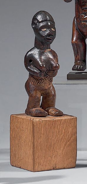 null Statuette Bembé (Congo)
Le personnage féminin figuré debout, les mains reposant...