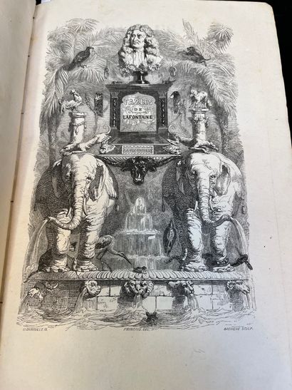LA FONTAINE (Jean de) Fables. Paris, H. Fournier Ainé, Éditeur, 1838.
2 volumes in-8°,...