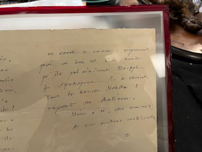 André SUARÈS (1868-1948) écrivain L.A.S. «S», Paris 4 février 1940, [à Marcel
THIEBAUT,...