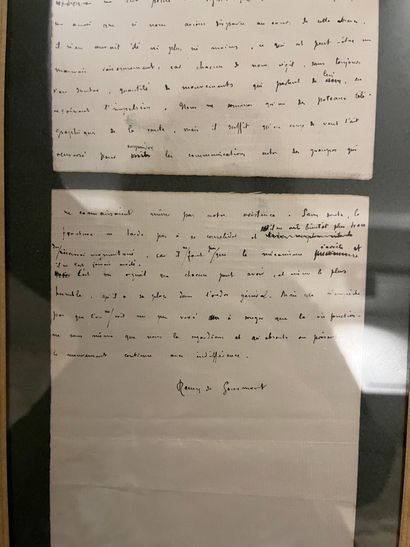 Remy de GOURMONT (1858-1915) écrivain Manuscrit autographe signé, Les idées du jour.
Retours...