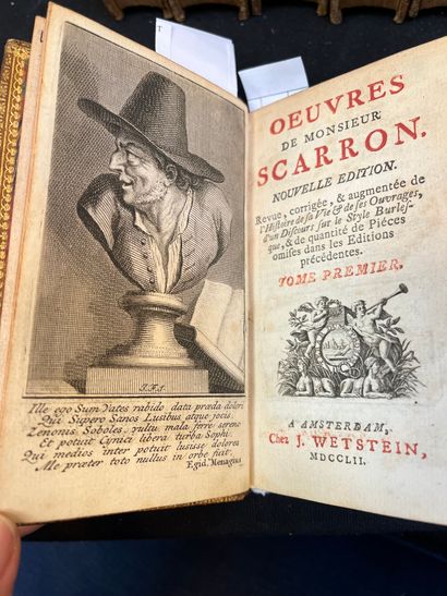 SCARRON (Paul) Oeuvres [...]. A Amsterdam, Chez J. Wetstein, 1752. 7 volumes in-16,...