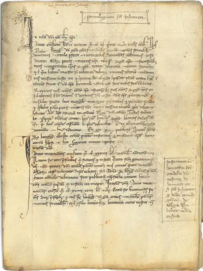 PROVENCE Manuscrit, 1241 ; cahier petit in-4...