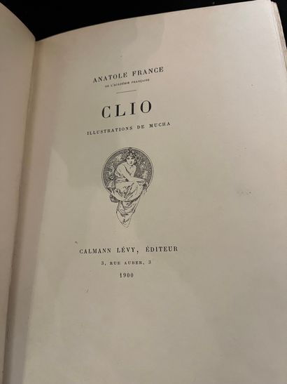 FRANCE (Anatole) Clio. Paris, Calmann-Lévy, Éditeur, 1900.
In-12, demi-maroquin violine...