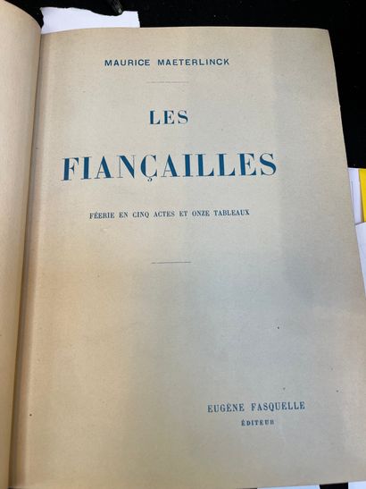 MAETERLINCK (Maurice) Les Fiançailles. Féerie en cinq actes et onze tableaux. Paris,...