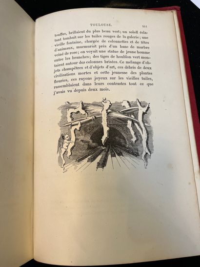 TAINE (Hippolyte) Voyage aux eaux des Pyrénées. Paris, Librairie de L. Hachette et...
