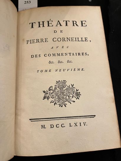 CORNEILLE (Pierre) Théatre [...] avec des commentaires [par
Voltaire], &c. &c. &c....