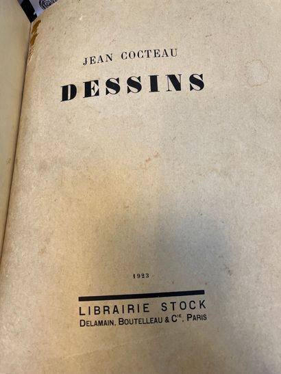 COCTEAU (Jean) Dessins. Paris, Librairie Stock, Delamain, Boutelleau et Cie, 1923/1924....