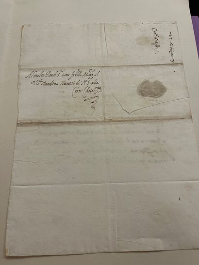 Famille d'ESTE 6 L.S. with autograph compliments; 1 page in-fol. each, several addresses.
Leonora...