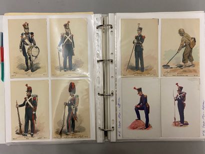 null Important documentation concerning the arms and uniforms of the different arms,...