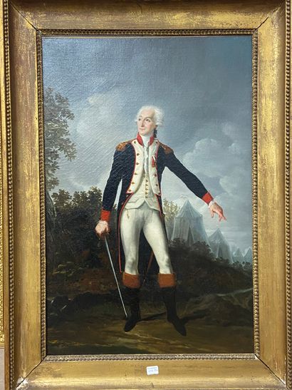 
Portrait of General Lafayette. Oil on canvas,...
