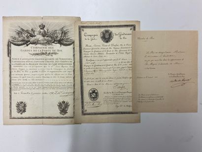 null Miscellaneous documents: - Letter partly printed, invitation of the King to...