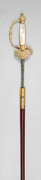 Uniform sword of administrator of the colonies,...