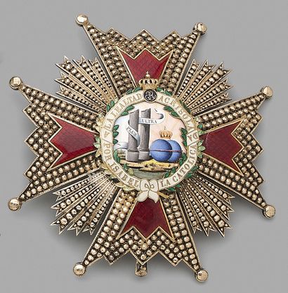 Plate of grand-cross of the order of Isabel...