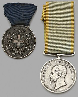 Médaille de la valeur militaire sarde (1859),...