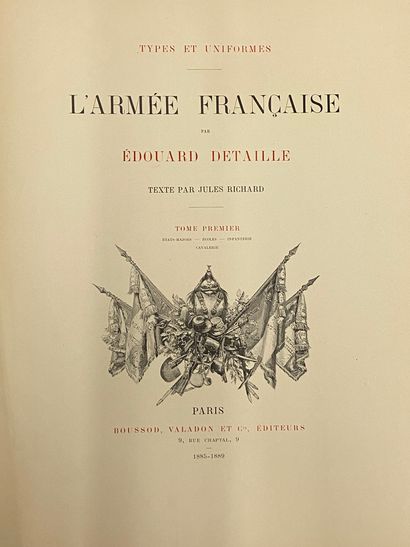 null Édouard Detaille: "L'armée française", text by Jules Richard, volumes I and...