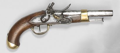 Pistolet à silex de cavalerie modèle an XIII,...