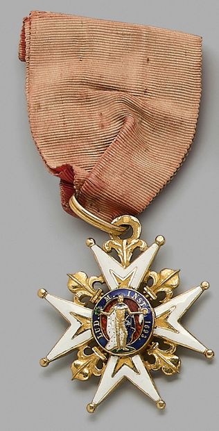 Gold knight's cross of the order of St. Louis,...