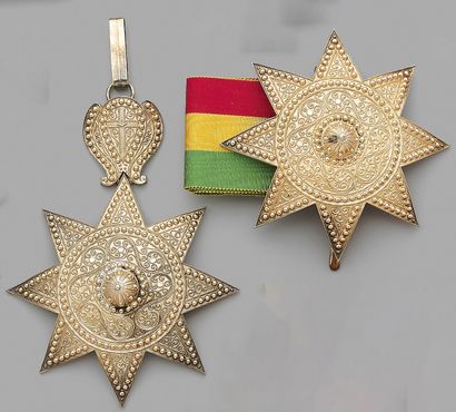 Set of grand officer of the order of the...