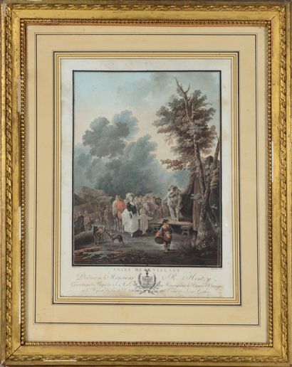 null Trois gravures couleurs: 
- D'après Thomas LAWRENCE (1769-1830) gravé par JANINET...